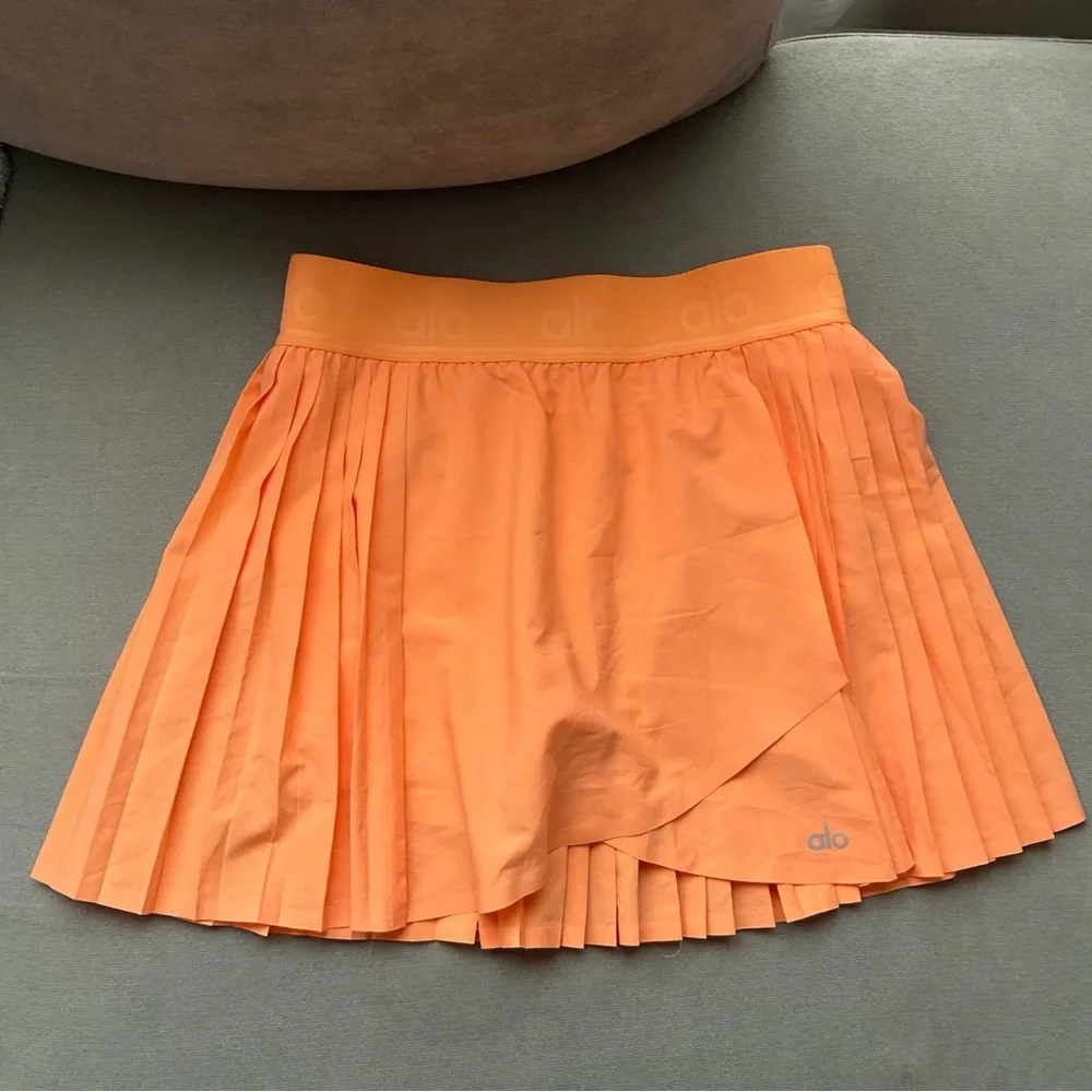 Alo Yoga Aces Tennis Skirt Cantaloupe S